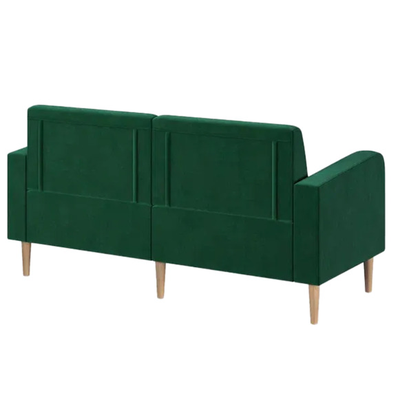 Диван Папилла, велюр, 162 см, зеленый - фото 3