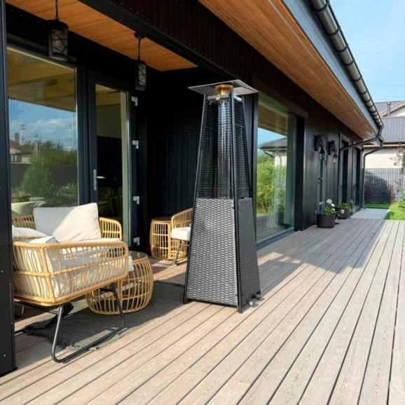 Уличный газовый обогреватель WWT 13I ROTANG Black mini 1.8m Уличный газовый обогреватель WWT 13I ROTANG Black mini 1.8m - фото 4