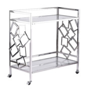 Фотография товара Тележка сервировочная Ameli, глянцевое серебро от компании ChiedoCover.