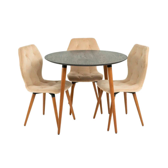 Стол круглый D900, графит Стол круглый D900, графит - фото 3