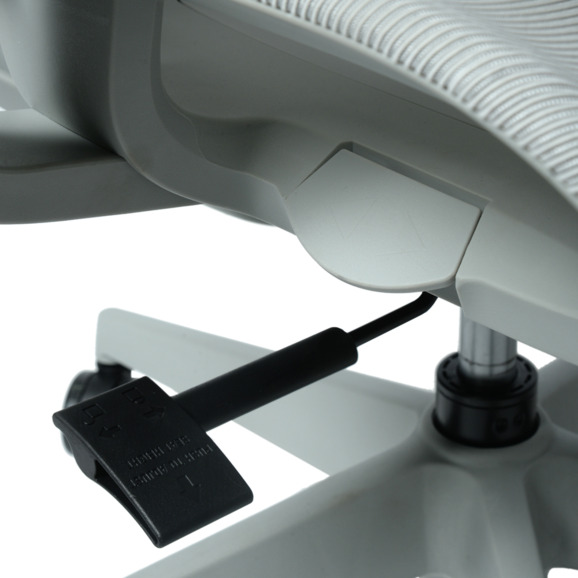 Офисное поворотное кресло Sparx frs-8 luster white, ткань / сетка, белый - фото 13