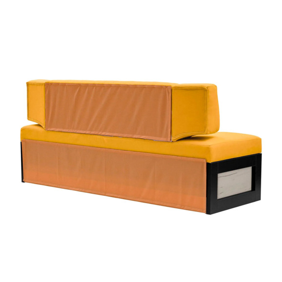 Диван для кухни Оттион 174 дуб крафт белый, желтый - фото 4