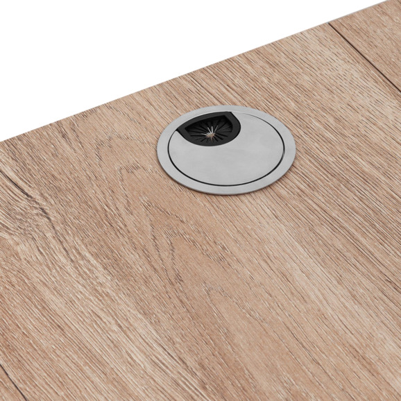 Стол с регулировкой высоты, белый, светлое дерево, 120*60 - фото 7