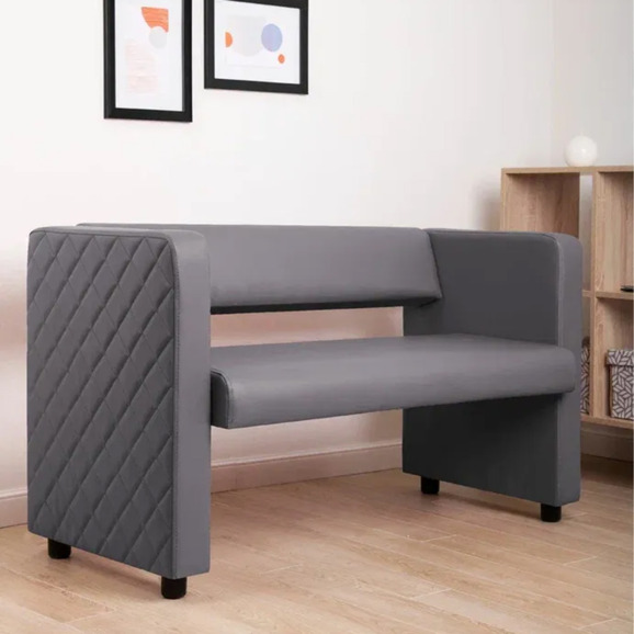 Диван Тепал, экокожа, серый - фото 5