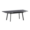 Стол раздвижной Гранди 1200+300+300, даркстоун черный муар Стол раздвижной Гранди 1200+300+300, даркстоун черный муар