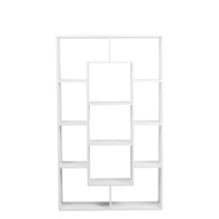Настоящее фото товара Стеллаж книжный ЛДСП 900*250*1500, белый, произведённого компанией ChiedoCover