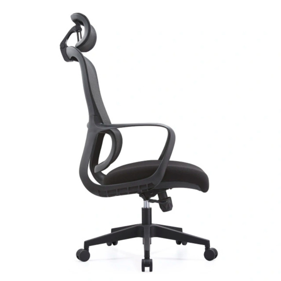 Офисное поворотное кресло Sparx loki hr black / black, mesh / fabric , черный - фото 2