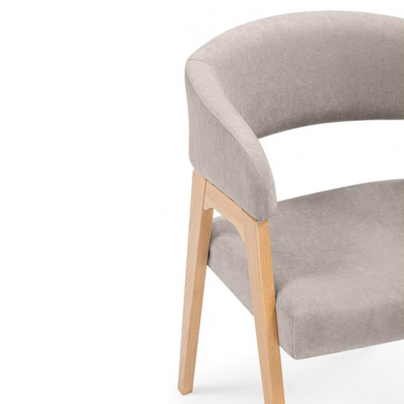 Деревянный стул Невада 1 ткань 231 / светлое дерево - фото 6