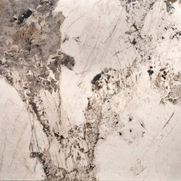 Стол обеденный Poise, раскладной, белый мрамор, черный - фото 2