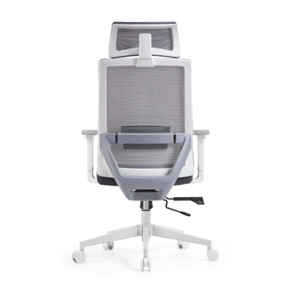Офисное поворотное кресло Sparx fx-15 toro plus white / grey - фото 3