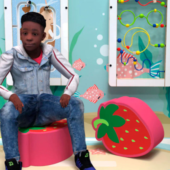 Мягкий игровой модуль Softplay strawberry - фото 3