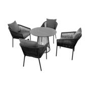 Фотография товара Комплект Pario, черный металлик, ротанг от компании ChiedoCover.