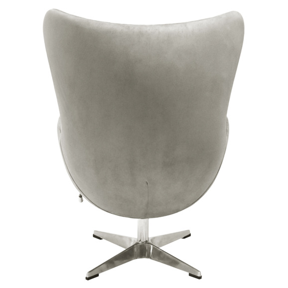Кресло Egg style chair латте, искусственная замша - фото 4