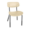 Стул Jin, бежевый, черный муар
