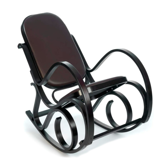 Кресло-качалка, черный - фото 1