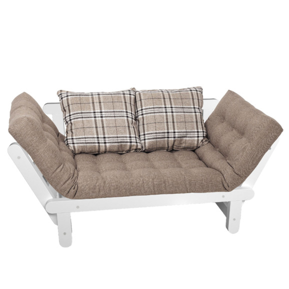 Кушетка Arezzo, textile клетка сосна, Grey - фото 1