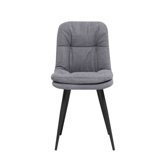 Стул на металлокаркасе Майк темно-серый / черный - фото 2