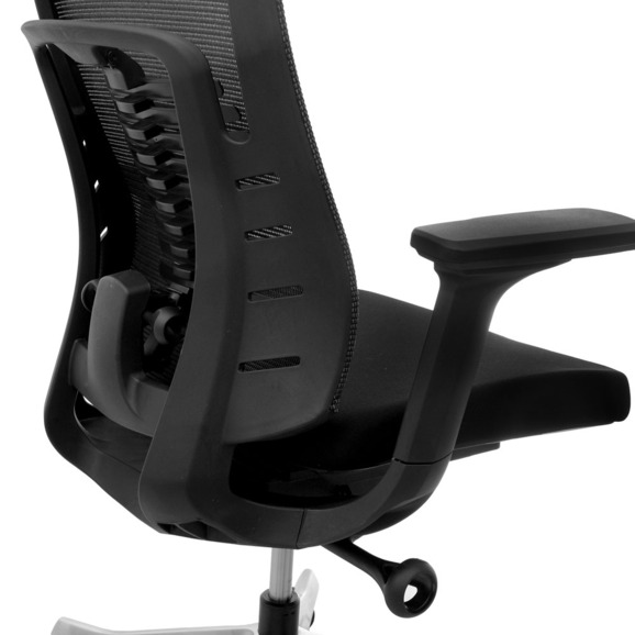 Офисное поворотное кресло Sparx ft-5 raze black / black, mesh / fabric, черный - фото 6
