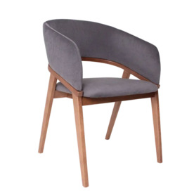 3D модель товара Стул Тео, велюр Remy 85, светлый орех, произведённого компанией ChiedoCover