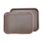Настоящее фото товара Поднос P.L., прорезиненный коричневый, прямоугольный, малый, произведённого компанией ChiedoCover