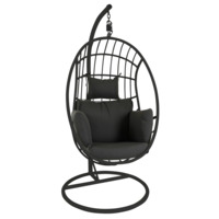 Настоящее фото товара Кресло подвесное Palo черное, произведённого компанией ChiedoCover