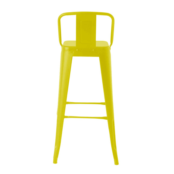 Стул Tolix со спинкой барный, желтый Стул Tolix со спинкой барный, желтый - фото 5