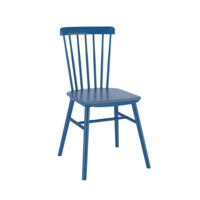 Настоящее фото товара Стул Такер, синий деревянный столовые деревянный, произведённого компанией ChiedoCover
