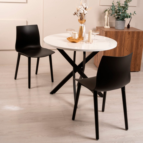 Стул Rune, черный, черные ножки - фото 3