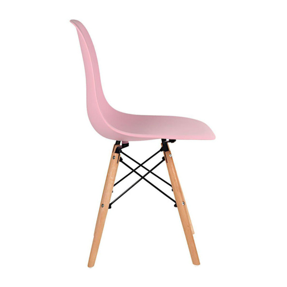 Стул пластиковый Eames, бук, розовый - фото 3