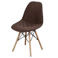 Настоящее фото товара Чехол Е03 на стул Eames, коричневый, произведённого компанией ChiedoCover