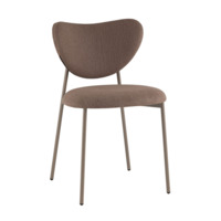 Настоящее фото товара Стул Рина, велюр коричневый, каркас бежево-серый, произведённого компанией ChiedoCover