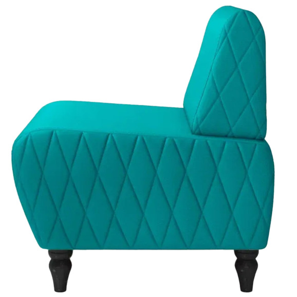 Кресло Лотик экокожа, бирюзовый - фото 4