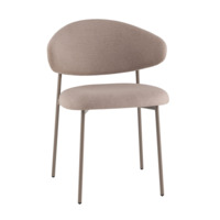 Настоящее фото товара Стул Эван, велюр, каркас бежевый, произведённого компанией ChiedoCover