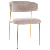 Фотография товара Стул кухонный Knot, темно-бежевый, золотой от компании ChiedoCover.