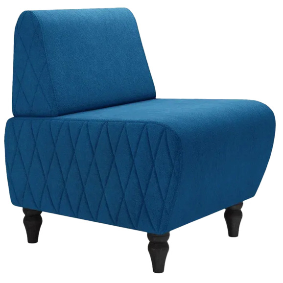 Кресло Лотик велюр, синий Кресло Лотик велюр, синий - фото 1