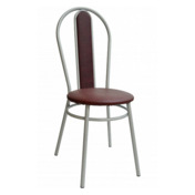 Фотография товара Стул Lorence, каркас серебро, темно-коричневый от компании ChiedoCover.