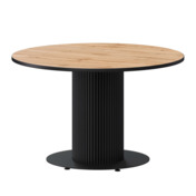 Фотография товара Стол нераздвижной Римс, 1000мм, дуб вотан, черный муар от компании ChiedoCover.