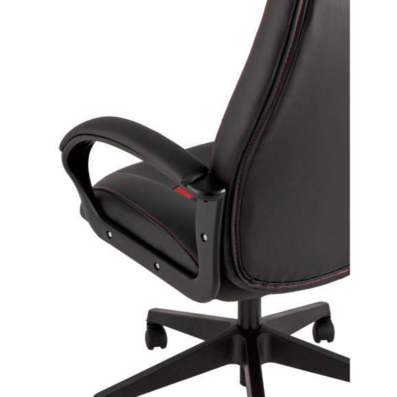 Кресло игровое TopChairs ST-CYBER 8, черный/ красный, эко.кожа, крестовина пластик - фото 7
