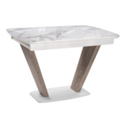 Фотография товара Стол Петир дуб с пилением / белая шагрень от компании ChiedoCover.