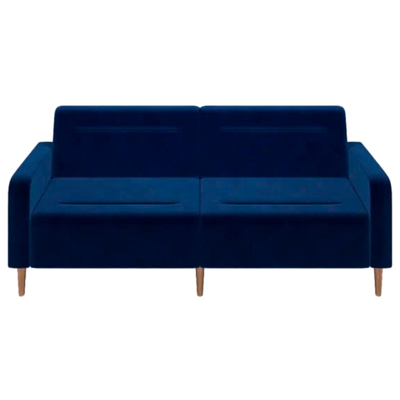 Диван Папилла, велюр, 202 см, cиний Диван Папилла, велюр, 202 см, cиний - фото 2