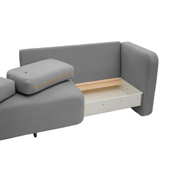 Кушетка-диван Хьюст-1, серый - фото 6