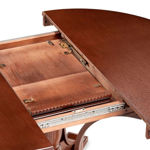 Деревянный стол Нозеан круглый миланский орех - фото 3