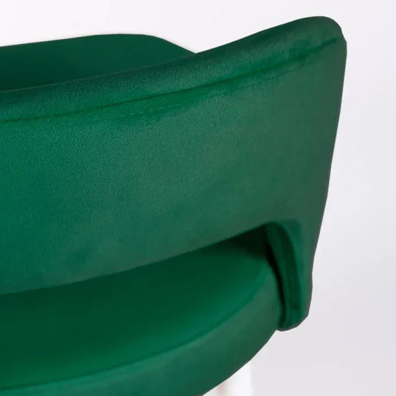 Стул Пиннате, барный, зеленый, белый, велюр - фото 9