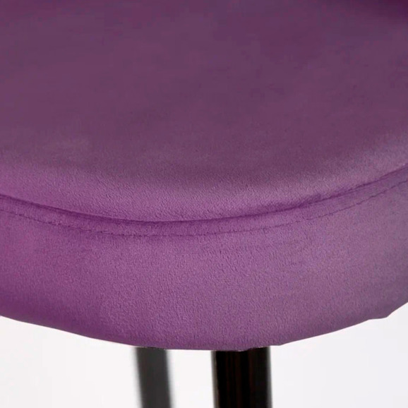 Стул Пиннате, барный, фиолетовый, черный, велюр - фото 9