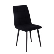 Фотография товара Стул Olys, велюр Connect 99, ножки металл 32*18 Ral 9005 муар, вышивка на спинке от компании ChiedoCover.