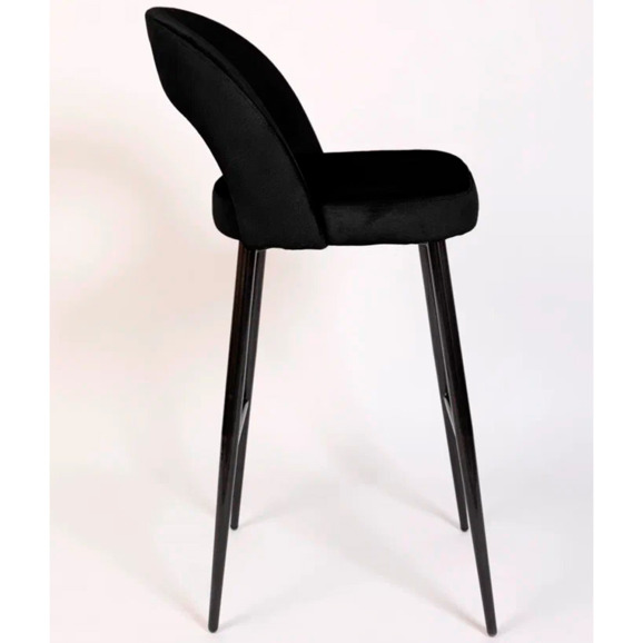 Стул Пиннате, барный, черный, велюр - фото 6