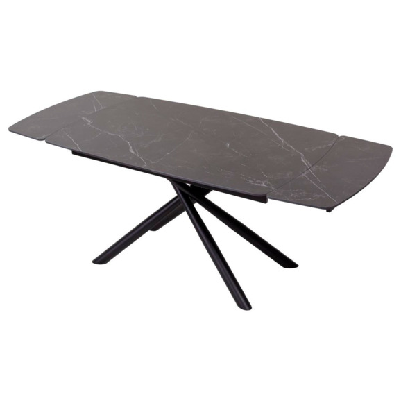 Стол RIVOLI 140 MATT BLACK MARBLE SOLID CERAMIC / BLACK - фото 5