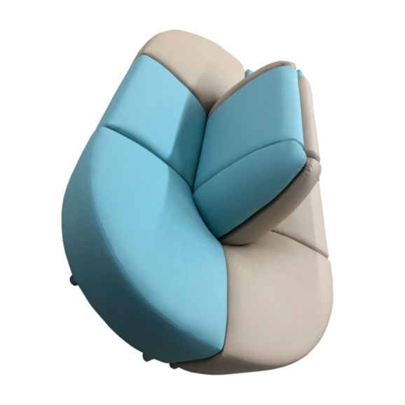 Диван Блазз шестиместный, экокожа Пегасо, бежевый, ментоловый Диван Блазз шестиместный, экокожа Пегасо, бежевый, ментоловый - фото 4