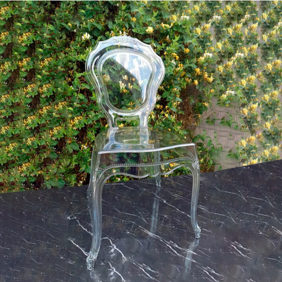 Стул Мила без подлокотников, прозрачный - фото 3
