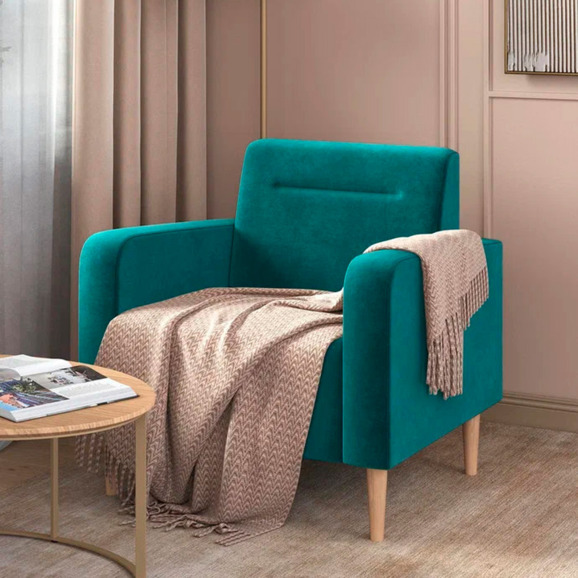 Кресло Папилла, велюр, изумрудный - фото 5